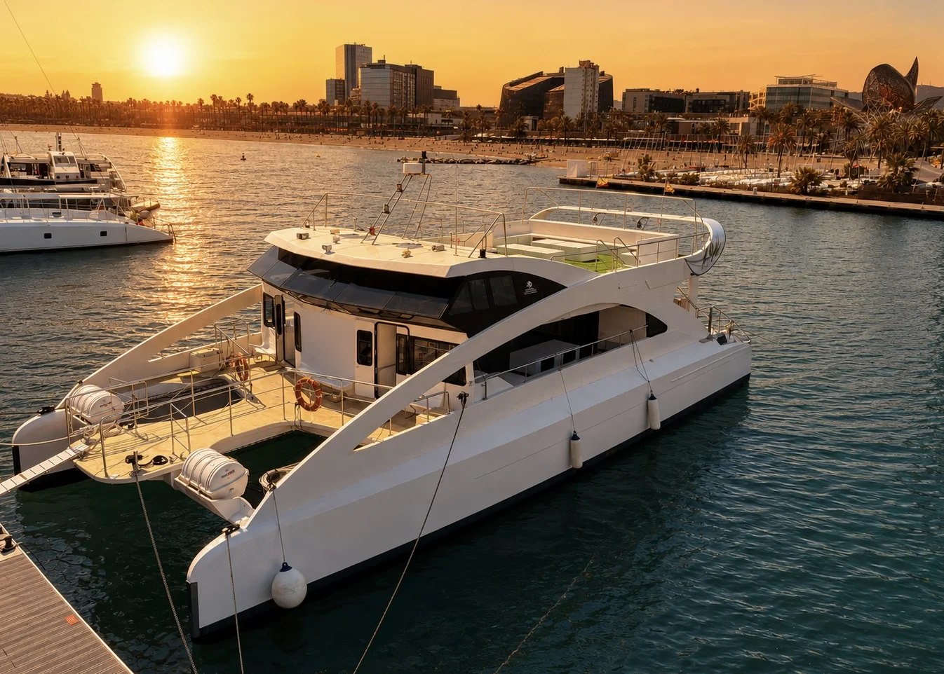 Catamarán Cala San Vicente — cubierta