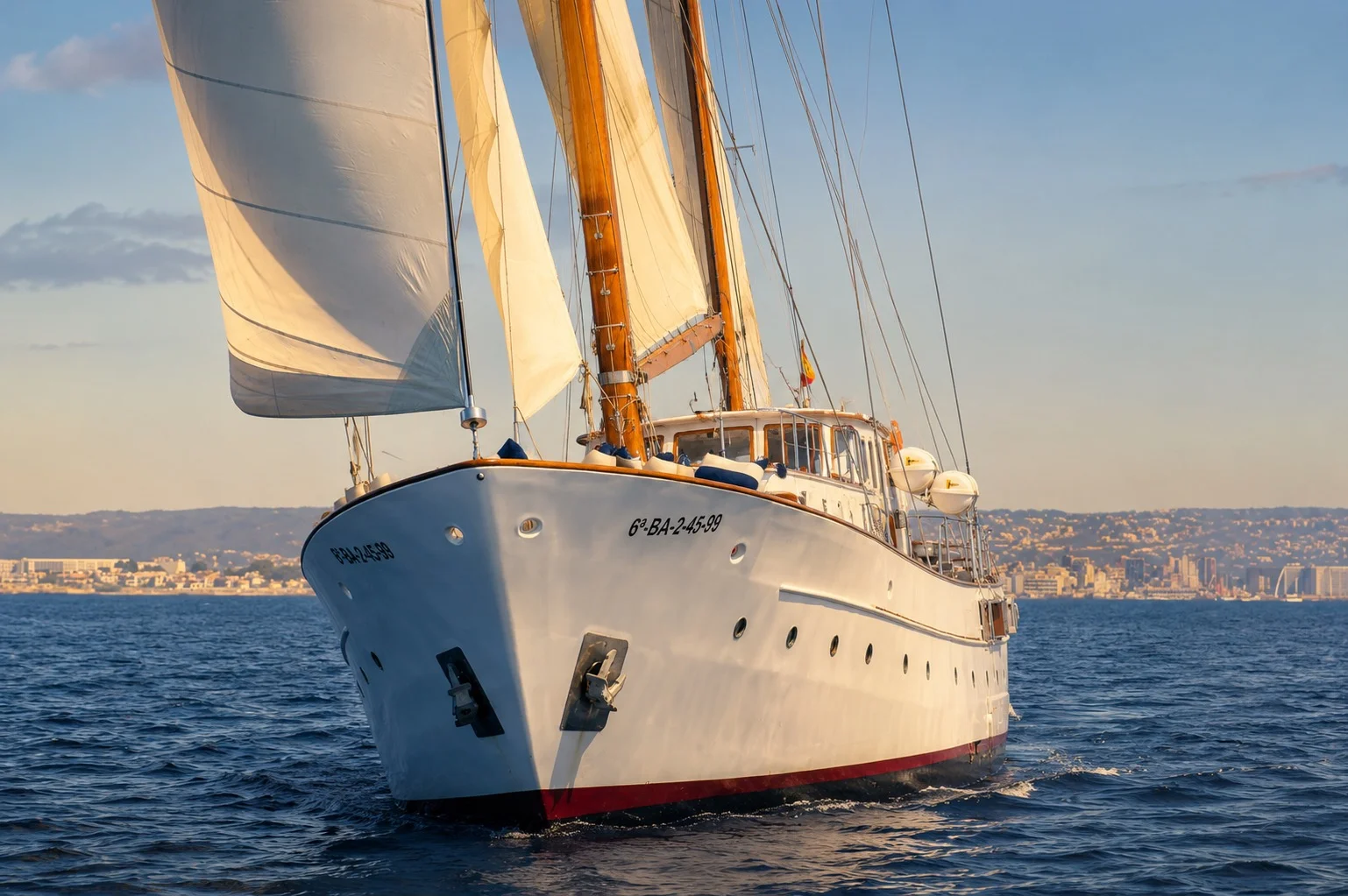 Velero Southern Cross — cubierta